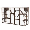 PawHut Catio Playground Outdoor Cat Enclosure, Wooden Outdoor Cat House Weatherproof for Multiple Cats, Shelves & Bridges - image 4 of 4