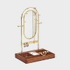 Oval Mirror Standing Jewelry Organizer - A New Day™ Brown/Gold - 2 of 2