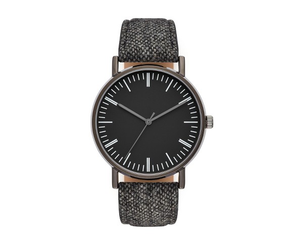 Men's Classic Strap Watch - Merona&#153; Black