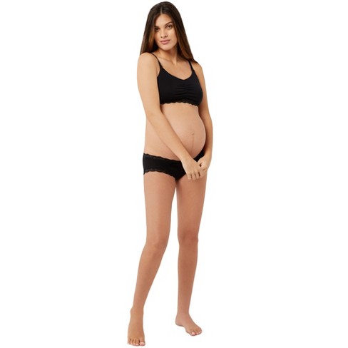 Pullover Lace Maternity and Nursing Bra Black Small | A Pea in the Pod