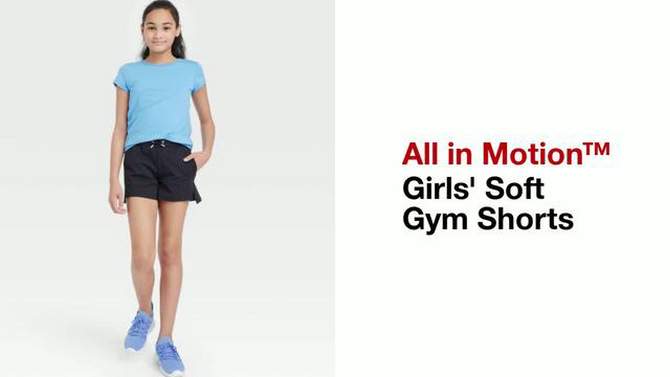Girls&#39; Soft Gym Shorts - All In Motion™, 2 of 5, play video
