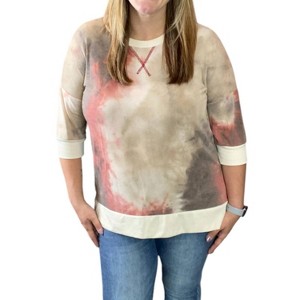 Women's Acid Wash Weekender Tee - honeyme - 1 of 3