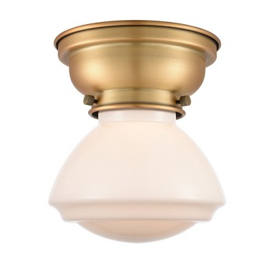 Olean - 1 Light Flush Mount In Industrial Style-6.4 Inches Tall and 6.75 Inches Wide