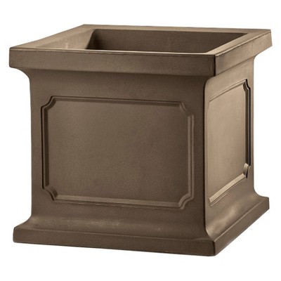 24'' Square Estate Planter - Brown - Crescent Garden