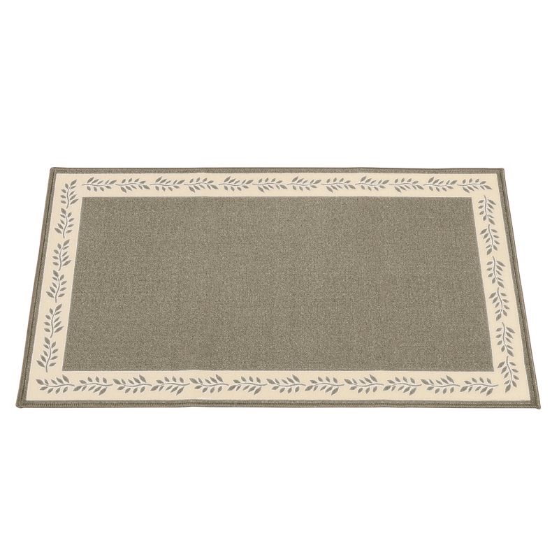 Collections Etc Leaf Border Accent Rug, 1 of 5