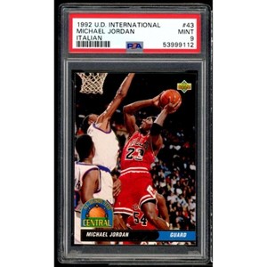 Michael Jordan Card 1992-93 Upper Deck International (Italian) #43 PSA 9 - 1 of 2