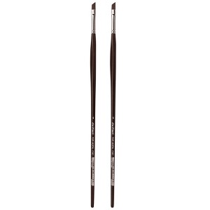 da Vinci TOP-ACRYL Red-Brown Brush, Synthetic, Acrylic & Oil, Slant, Series 7187, Size 4, Pack of 2 - 1 of 3