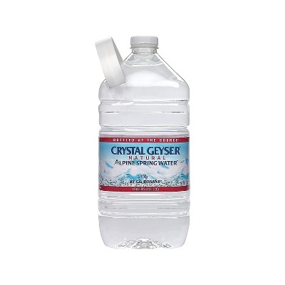 Crystal Geyser Since 1977, Natural Alpine Spring Water 128 Fluid Ounce 768 Fl Oz, (Pack of 6)