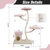 Flower-Shaped Cat Tree, with Blooming Platforms Bed, Condo, and Dangling Toys - 2 of 2