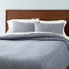 3pc Washed Loop Stripe Duvet Cover Bedding Set - Hearth & Hand™ with Magnolia - 4 of 4