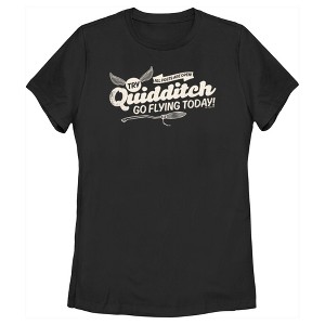 Women's Harry Potter Quidditch Go Flying Today T-Shirt - 1 of 4