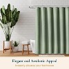 LunaLulinlk Fabric Shower Curtain with Hooks - 3 of 4