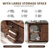 SinCiDo Farmhouse 60"Dressing Table with Sliding Barn Door and 4 Drawers,Drawer Cabinet Living Room,Bedroom,Coffee Bar - 4 of 4