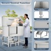 Stainless Steel Utility Sink, Dog Bathing Station, Large Dog Washing Station W/ Dog Bath Brush, Commercial Kitchen Sink, Wide Compartment, Outdoor - 4 of 4
