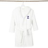 Personalized Linum Kids 100% Polyester SUPER PLUSH Double Brushed Hooded Bathrobe in Navy Bookman Font - 3 of 3