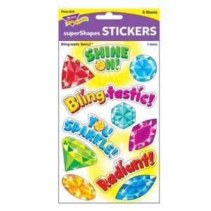 Trend - Bling-tastic Gemz! - Large superShapes Stickers - 88 ct - 1 of 1