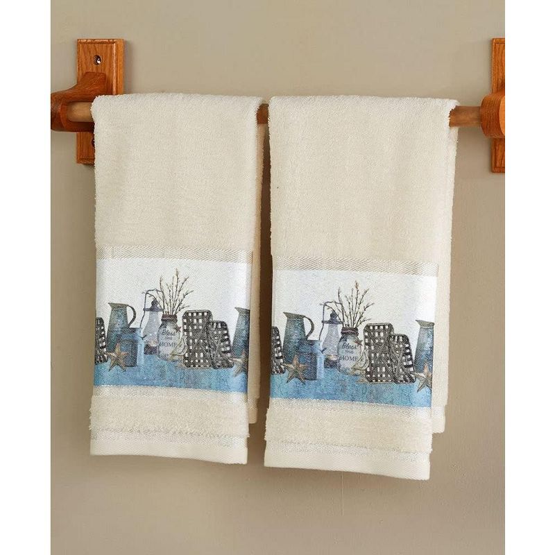 The Lakeside Collection Barn Home Bath Collection - Set of 2 Hand Towels 2 Pieces, 3 of 4