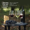 Bormioli Rocco 18oz Red Wine Glasses, Crystal Clear Star Glass, Laser Cut Rim For Wine Tasting, Elegant Glassware, Restaurant Quality, Set of 4 - 3 of 4