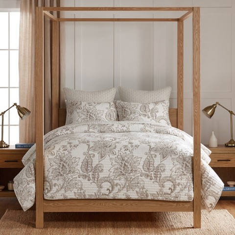 Levtex Home Bennett Taupe King/Cal King Quilt Set