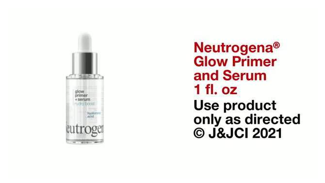 Neutrogena Hydro Boost Glow Booster Primer &#38; Serum, Infused with Purified Hyaluronic Acid, 2 of 7, play video