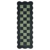 Modern Geometric Area Rug Scalloped Edge Washable Rugs for Living Room Bedroom Soft Foldable Farmhouse Carpet - 4 of 4