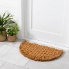 Half Circle Braided Coir Doormat - Hearth & Hand™ with Magnolia - image 2 of 2