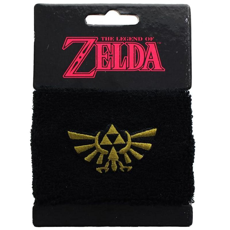 Toynk Legend of Zelda Hyrule Logo Terry Cloth Wristband, 4 of 5
