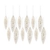 Melrose Frosted Pinecone Drop Ornament (Set of 12) - 2 of 4