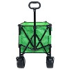 Kumasinova Folding Wagon Cart with Bonus Picnic Mat,Heavy-Duty Collapsible Cart with Drink Holders,Brakes,Side Pocket for Camping,Garden,Sports - 4 of 4