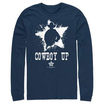 Men's Professional Bull Riders Cowboy Up Long Sleeve Shirt