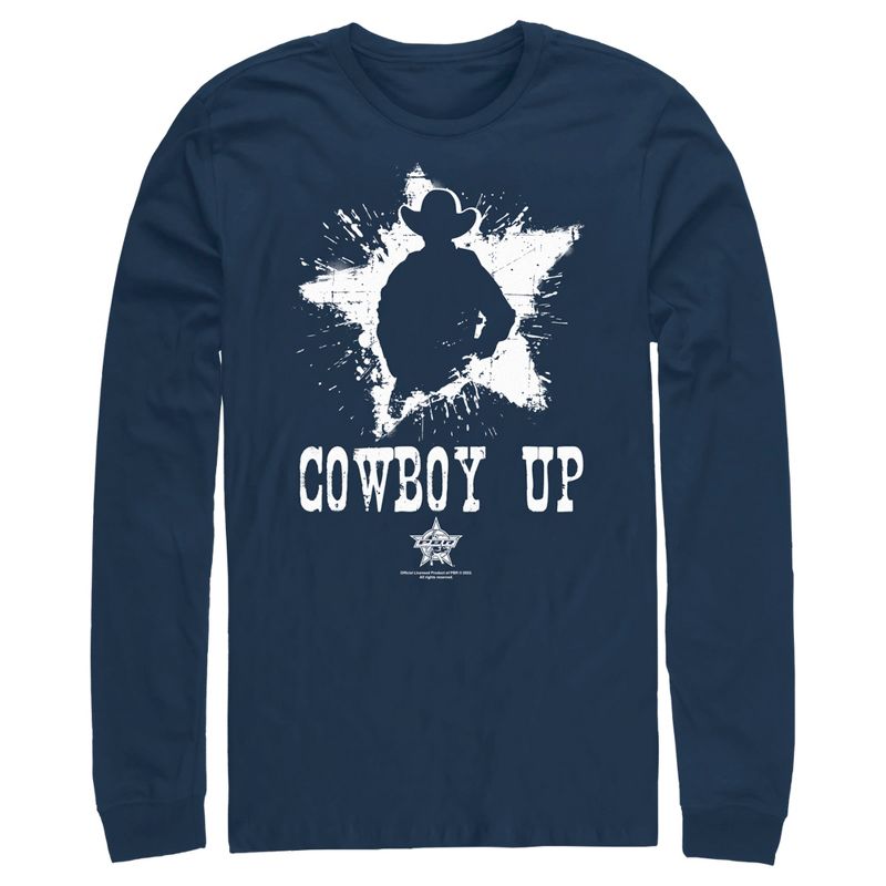 Men's Professional Bull Riders Cowboy Up Long Sleeve Shirt, 1 of 5