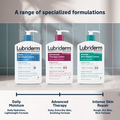 Lubriderm Advanced Therapy Lotion For Extra Dry Skin, Fragrance-Free, 24oz_5