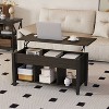 Yaheetech Wooden Lift Top Coffee Table with Hidden Compartment Rustic Style For Living Room - 2 of 4