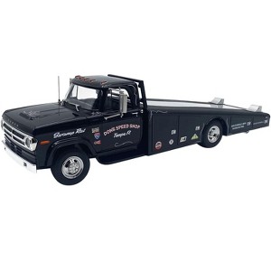 1970 Dodge D-300 Ramp Truck Black "Don's Speed Shop" Limited Edition to 300 pieces Worldwide 1/18 Diecast Model Car by ACME - 1 of 2