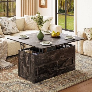 WOWLIVE Lift Top Coffee Table with Storage for Living Room, Hidden Compartment, CT018 - 1 of 4