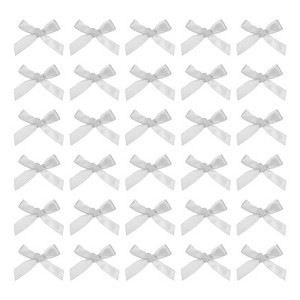 Unique Bargains Gift Packaging Accessories Mini Ribbon Bows for Fabric Craft DIY 50 Pcs - 1 of 4