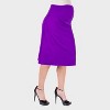 24seven Comfort Aapparel Maternity Elastic Waist A Line Knee Length Skirt - 2 of 4