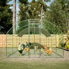 Chicken Run Hen Coop, Walk-in Poultry House Habitat Cage, Walk-in Poultry Cage With Waterproof Cover, Metal Chicken Coop For Outdoor Backyard Farm - 2 of 4