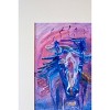 The Pink Picket Fence - Hand-Signed Art Print “2B Determined” Abstract Horse – 16" x 12 " Matted Wall Art – Fine Art Reproduction from Oil Painting - 2 of 4