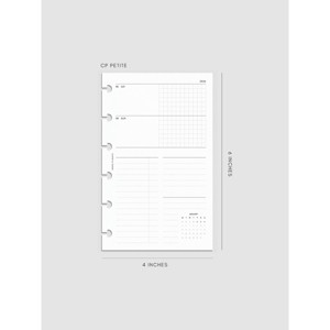 2026 Horizontal Weekly Planner Insert | Monday Start | Cloth & Paper - 1 of 4
