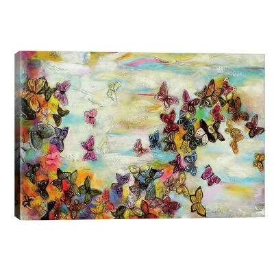 18" x 26" x 0.75" Mariposas Ii by Gabriela Villarreal Unframed Wall Canvas - iCanvas