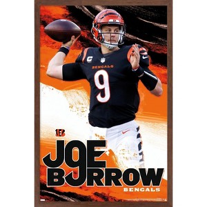 Trends International NFL Cincinnati Bengals - Joe Burrow 22 Framed Wall Poster Prints - 1 of 4