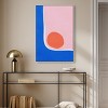 Art Remedy A Loner sun Modern Color Block Abstract Wall Art Framed - 2 of 4