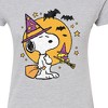 Women's - Peanuts - Snoopy Woodstock Witchcraft Fitted Graphic T-Shirt - 2 of 4