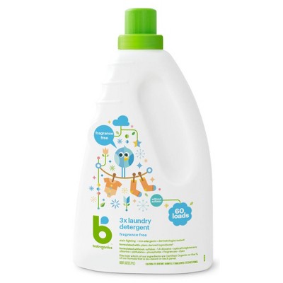 Babyganics 3x Laundry Detergent, Fragrance Free - 60oz