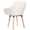 vidaXL Dining Chairs 2 pcs Cream Fabric - 4 of 4