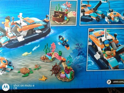 LEGO Pink Boat with Oars Pink Fishing Gear Rowboat Camping FREE VEST OARS 