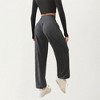 Anna-Kaci Women’s High Waist Wide Leg Lounge Pants with Soft Stretch Fabric Flowing Relaxed Silhouette and Gathered Waistline Detail - 4 of 4