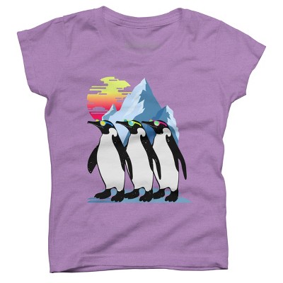 Girl's Design By Humans North Pole Summer By clingcling T-Shirt