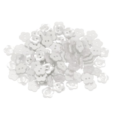 Unique Bargains Resin 2-Hole Craft Replacement Flower Sewing Buttons 150 Pcs